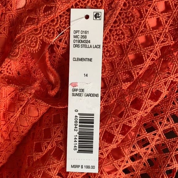 FIRM..Antonio Melani Stella Lace Scallop A Line Dress. - Picture 10 of 13